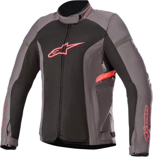 Alpinestars Stella T-Kira v2 Air Jacket - Tar Gray/Black/Diva Pink, Size XL