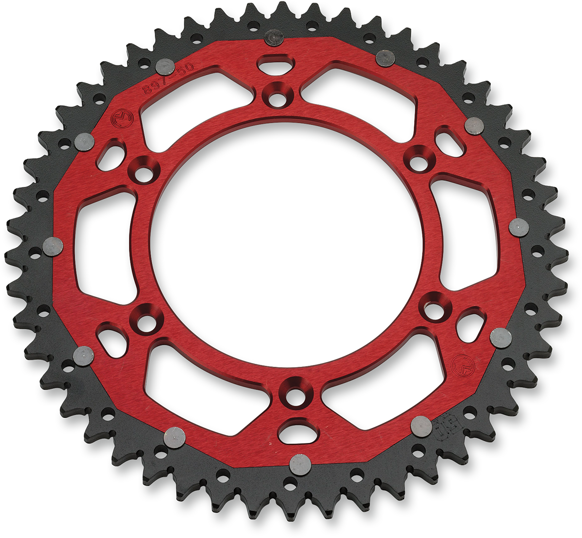 MOOSE Offroad Dual Sprocket - 48 Tooth Red for Honda 1210-210-48-13X