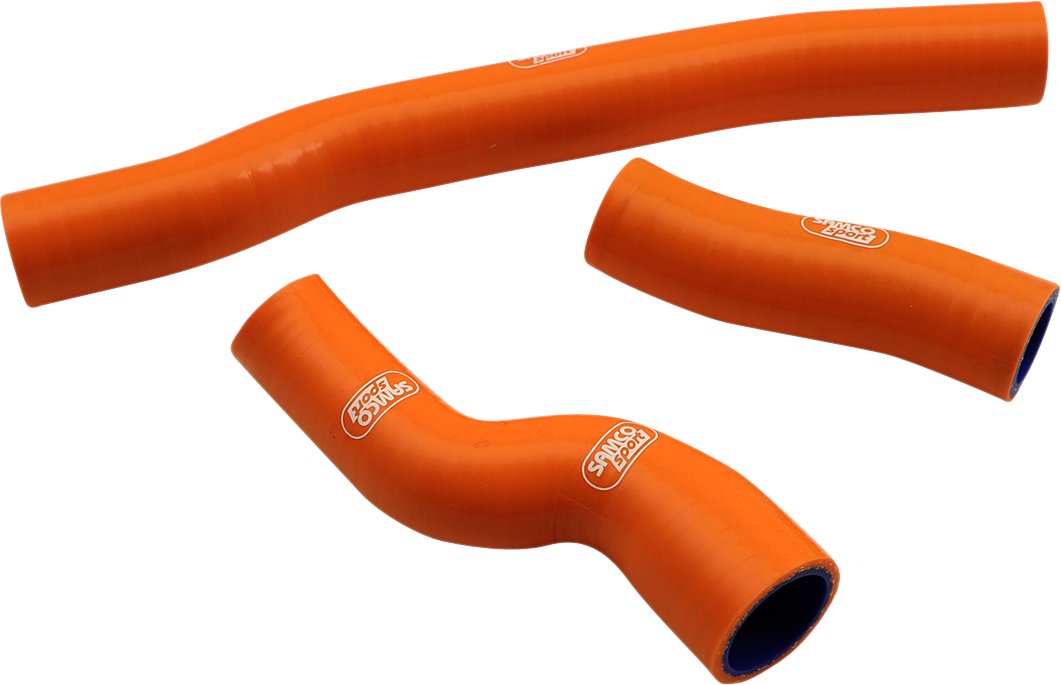 MOOSE OFFROAD Race Fit Radiator Hose Kit for Gas Gas, Husqvarna, KTM - Orange | Part Number KTM-114-OR