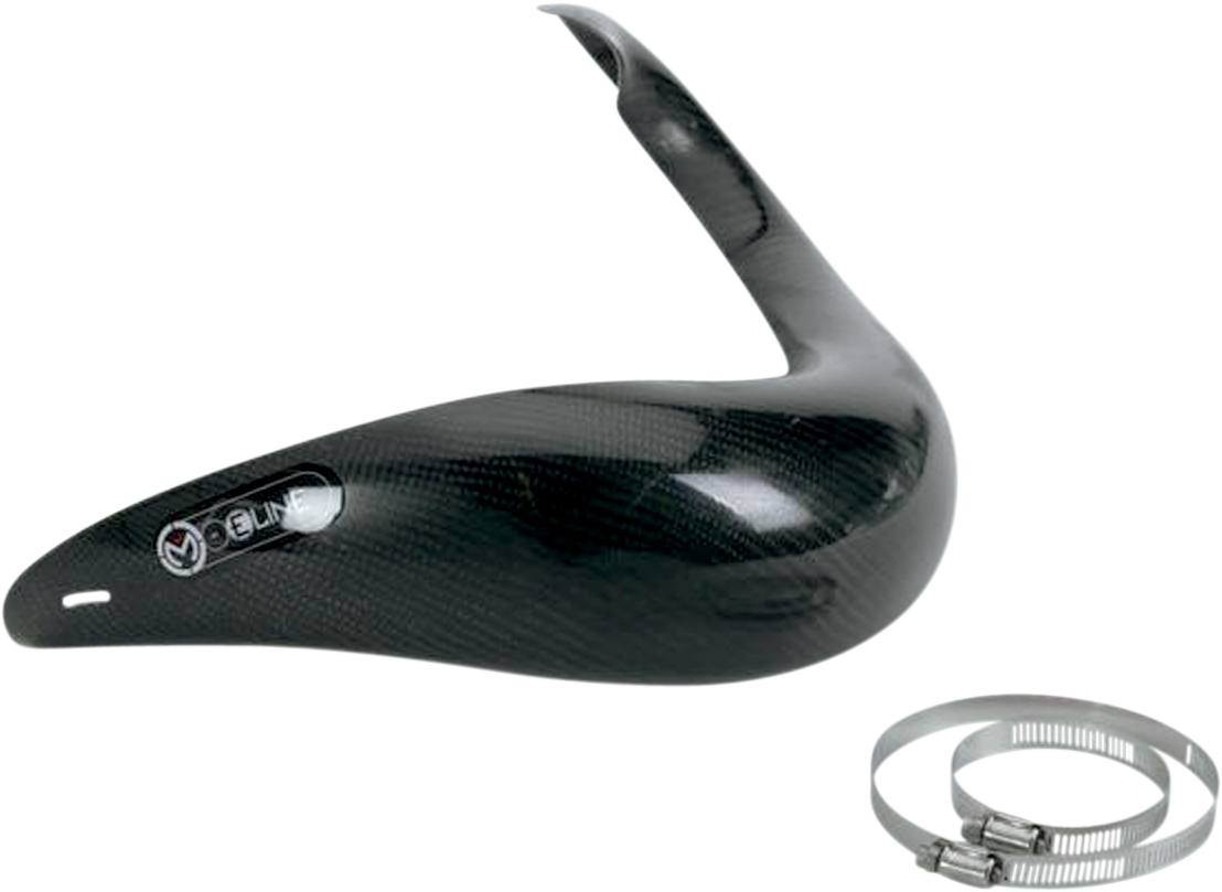 Moose Offroad FMF HPG006 Pipe Guard - Custom Molded Carbon Fiber and High-Temp Composite for Exhaust Protection