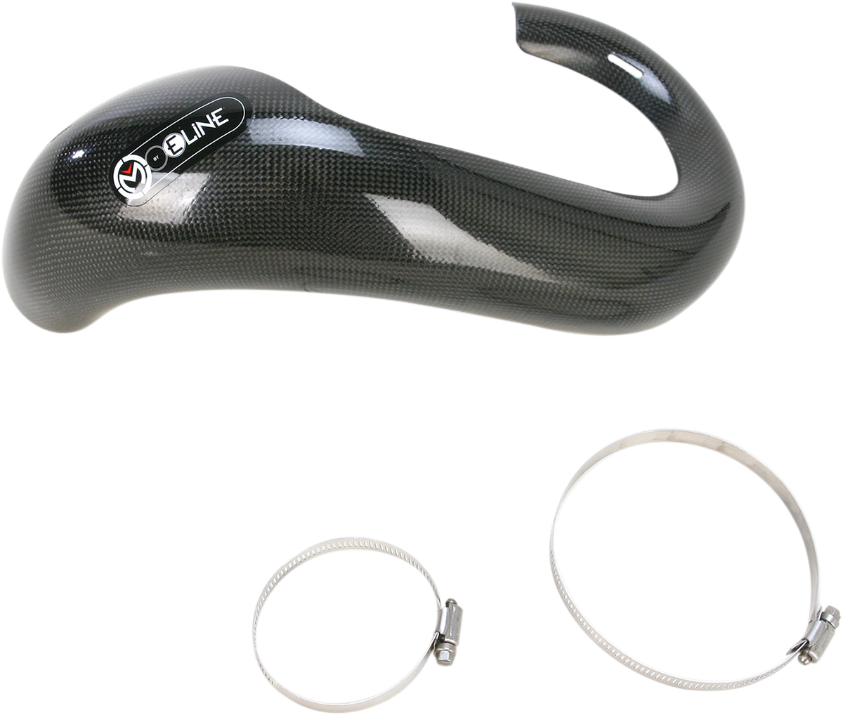 Moose Offroad MPGKT85 Pipe Guard - Custom Molded Carbon Fiber Exhaust Protection