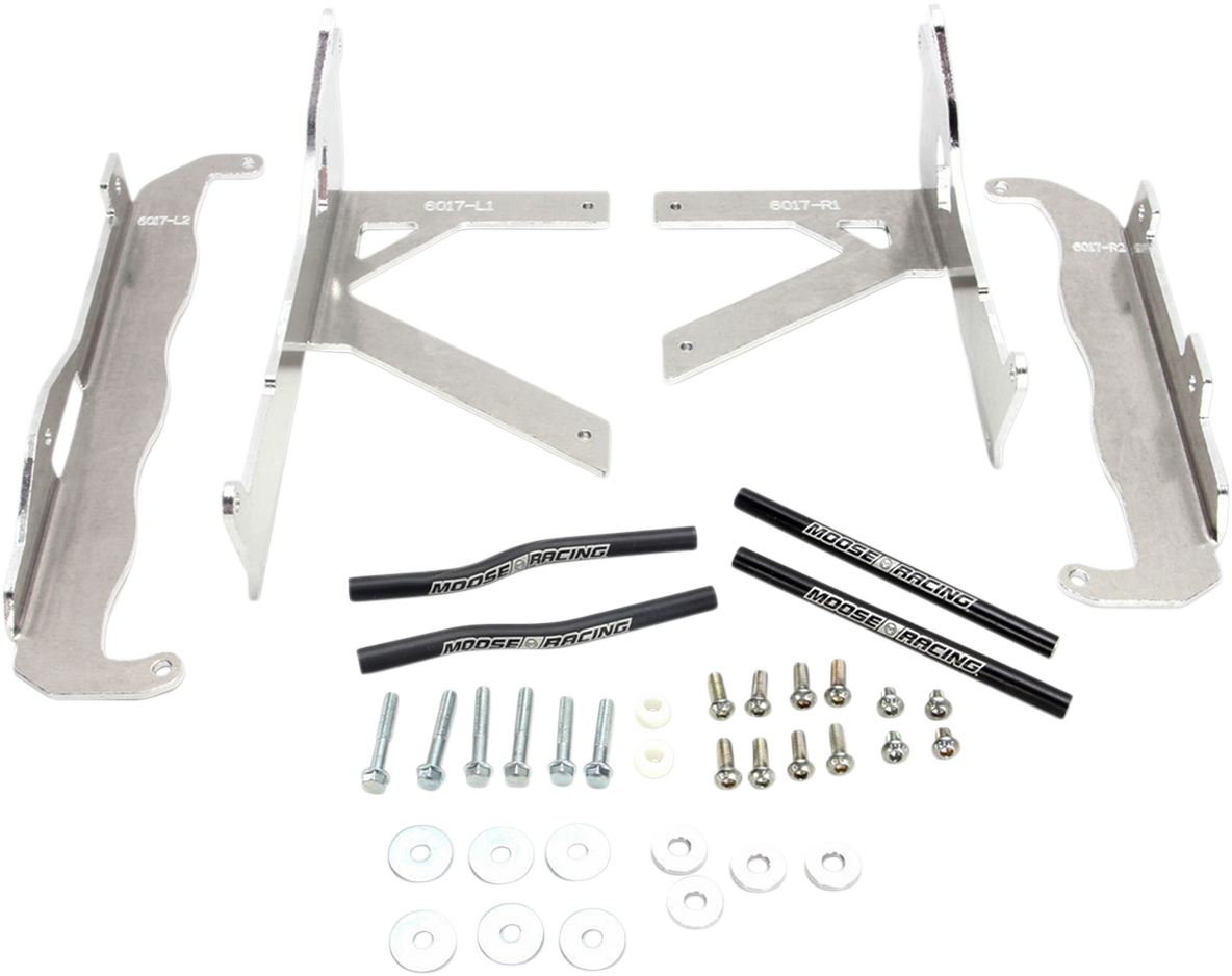 Moose Offroad Honda 11-6017 Radiator Braces - Heavy-Duty Aluminum Support