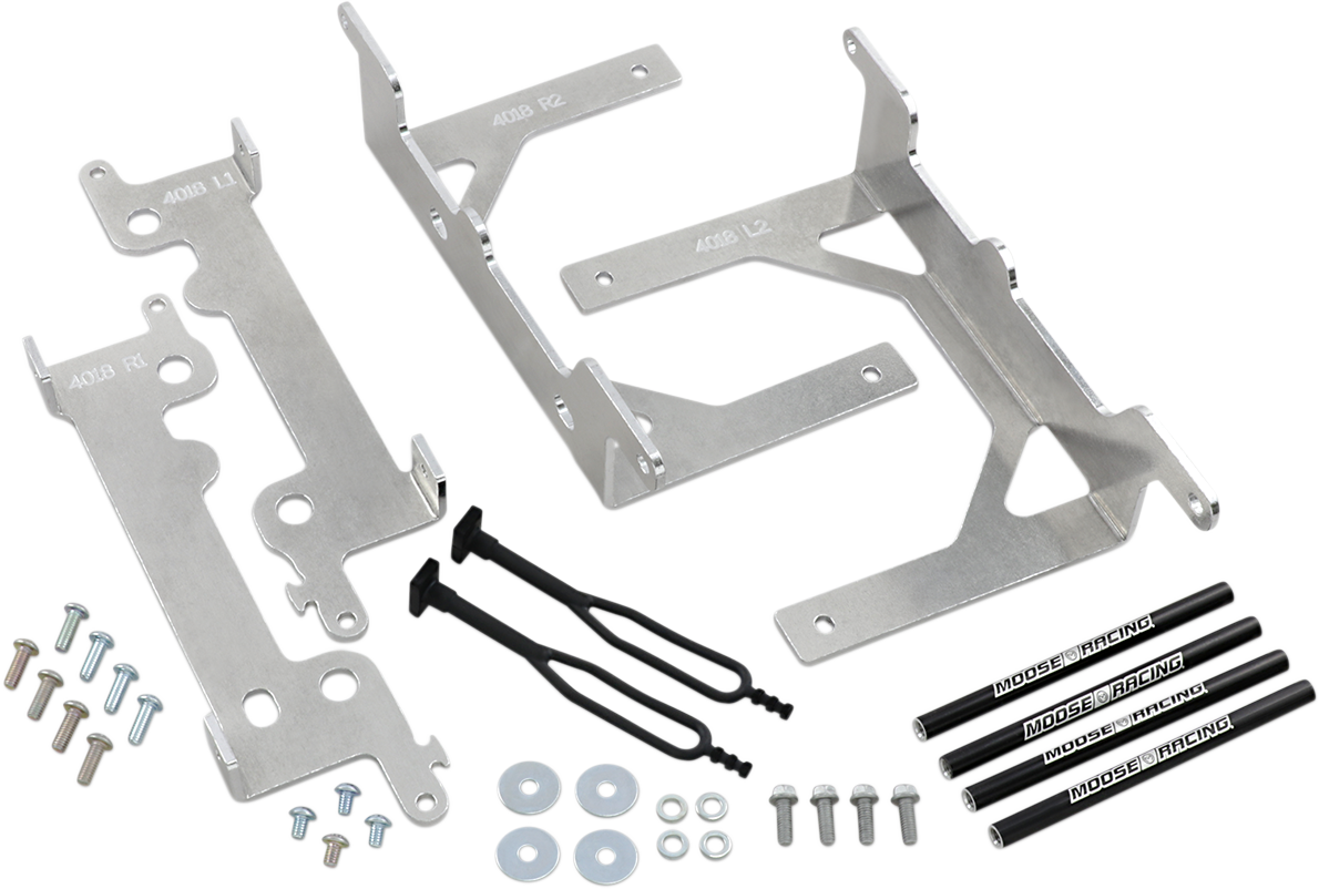 MOOSE OFFROAD Beta 11-4018 Radiator Braces - Heavy-Duty Aluminum Protection