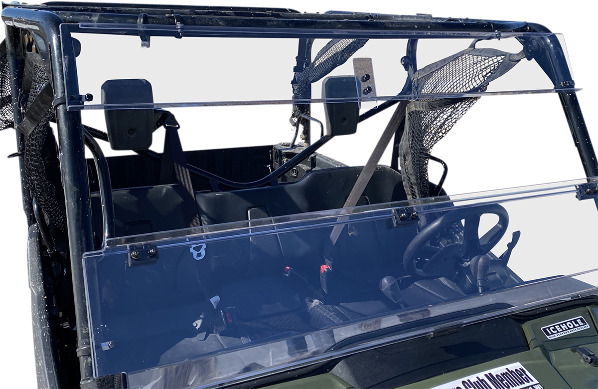 MOOSE OFFROAD Full Folding Windshield - Deluxe for Pioneer V000258-12200M