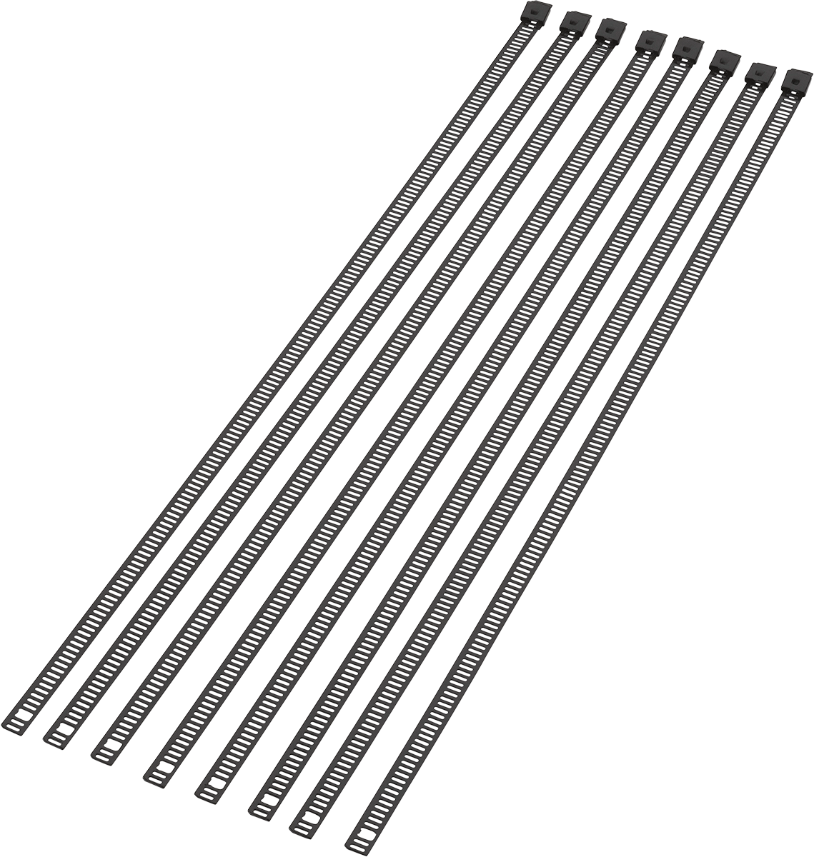 MOOSE OFFROAD 14-Inch Black Stainless Steel Cable Ties (8 Pack) – Model 304-0516