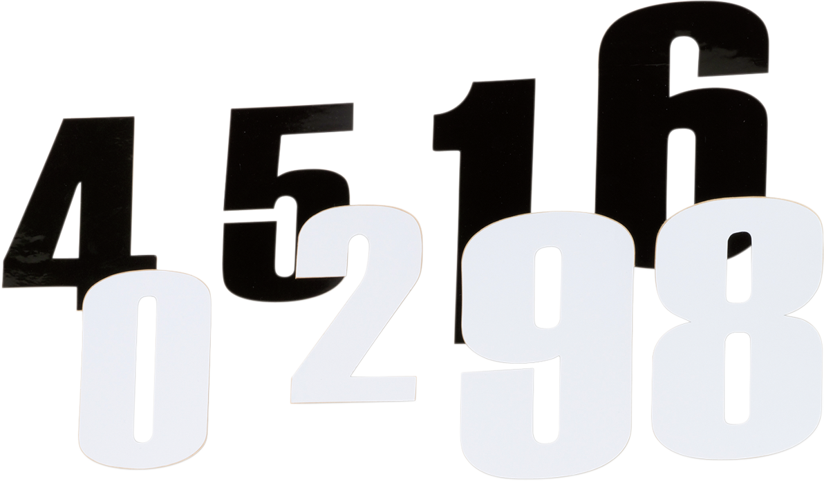 Moose Offroad Race Number 3 - Black, 6-Inch - Part Number 80113