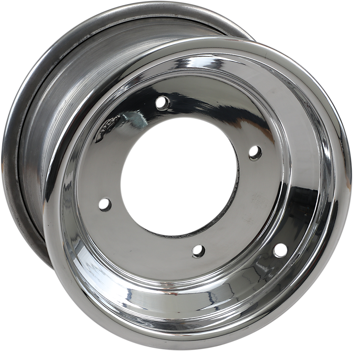 AMS Spun Rolled-Lip Front Wheel 10x5 with 4/144 Bolt Pattern, Part #261RL105144P3