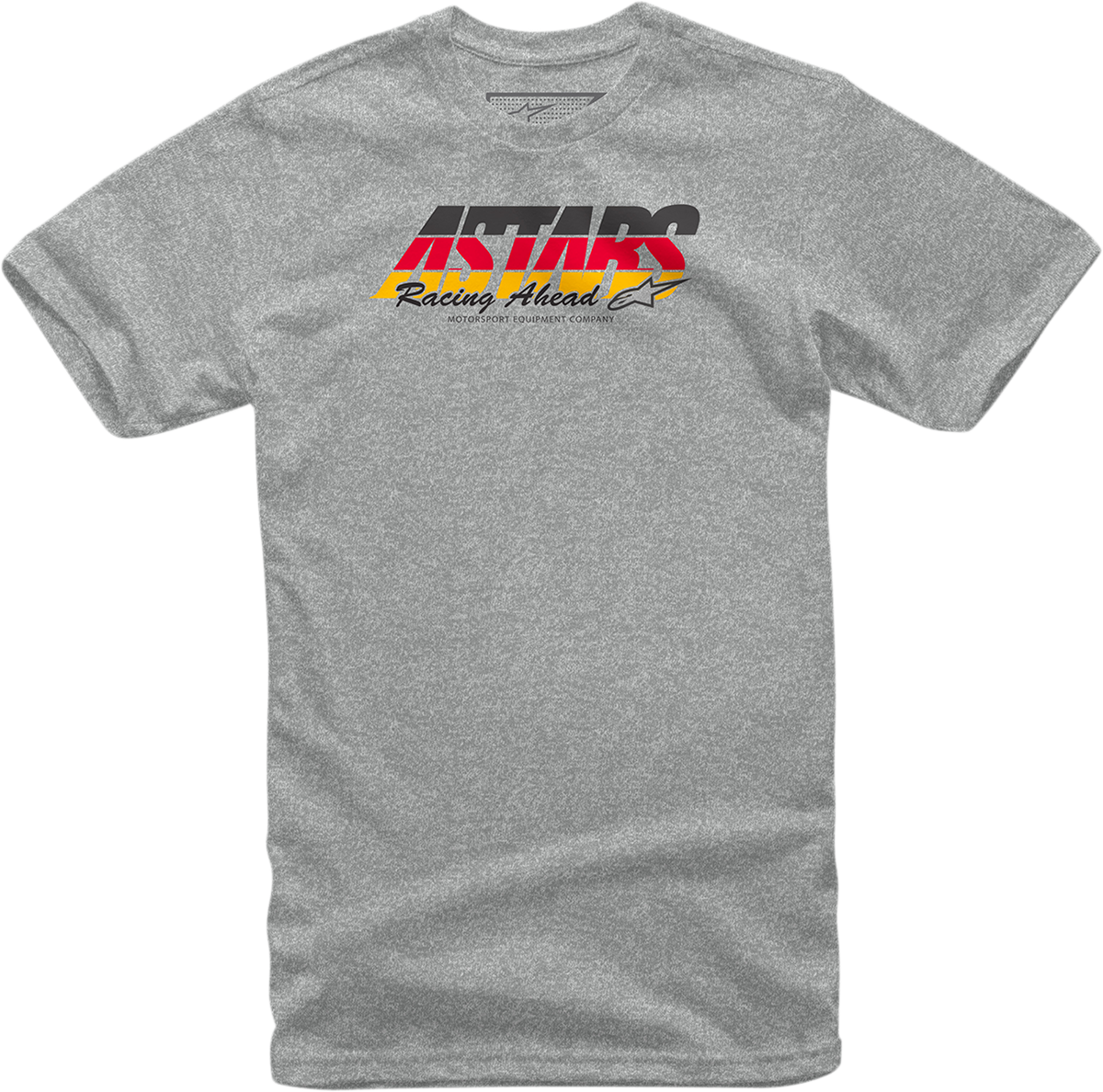 Alpinestars Split Time Heather Gray T-Shirt - Medium, 100% Combed Ring Spun Cotton