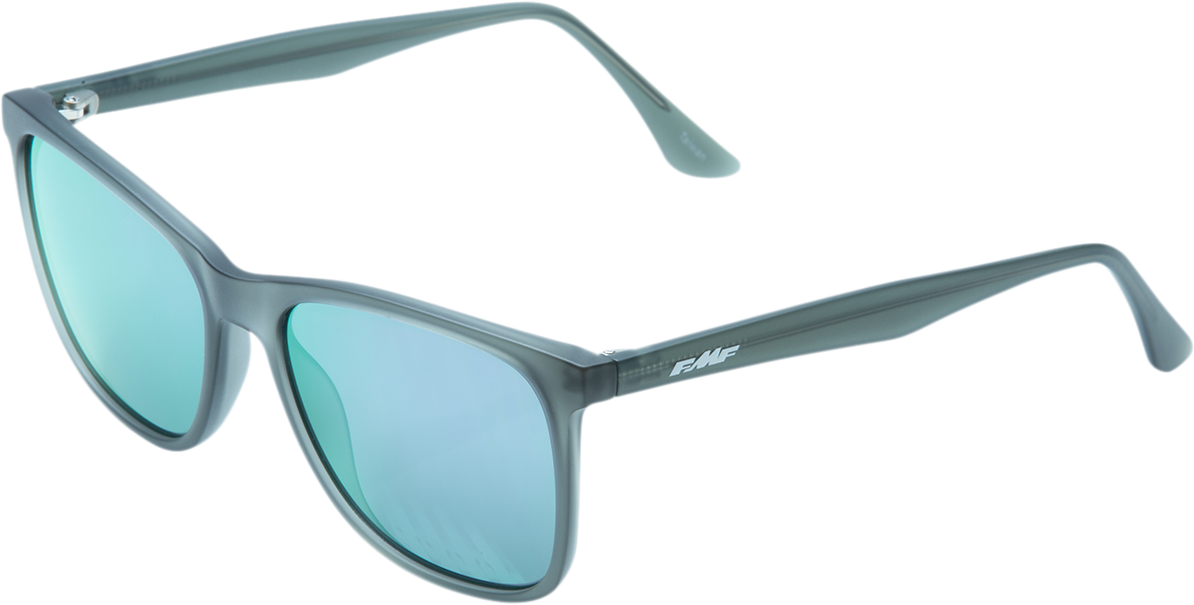 FMF Origins Matte Crystal Smoke Sunglasses with Purple Mirror Lens - F-61504-262-01
