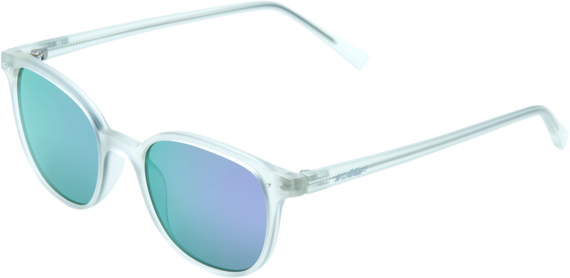 FMF Spark Sunglasses Matte Crystal Light Gray with Purple Mirror Lenses - Part F-61505-262-01