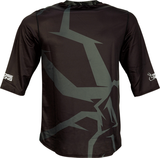 Moose Offroad MTB 3/4-Sleeve Jersey - Black (Part Number 5020-0238)
