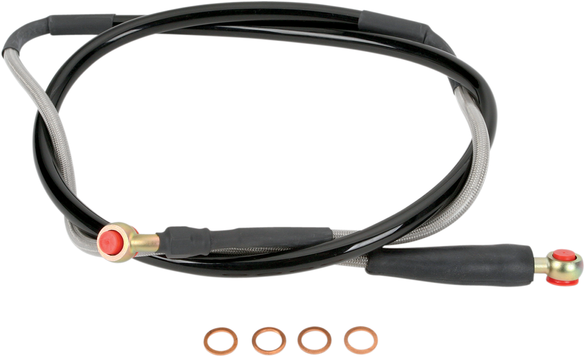 MOOSE OFFROAD Stainless Steel Front Brake Line for Kawasaki KX K02-1-030/P