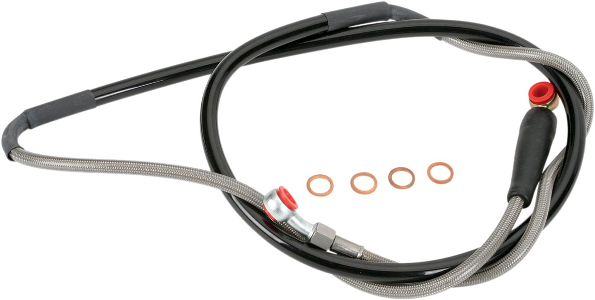 MOOSE OFFROAD Stainless Steel Front Brake Line for Yamaha Y01-1-043/P