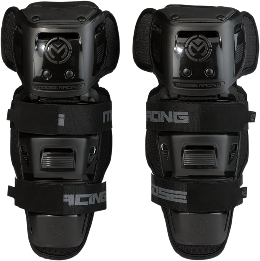 MOOSE OFFROAD Youth Synapse Lite Knee Guards - Black (Part No. 2704-0493)