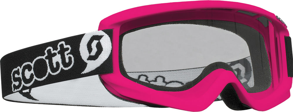 SCOTT Youth Agent Goggle Pink with Anti-Fog Lexan Lens and Silicone Strap