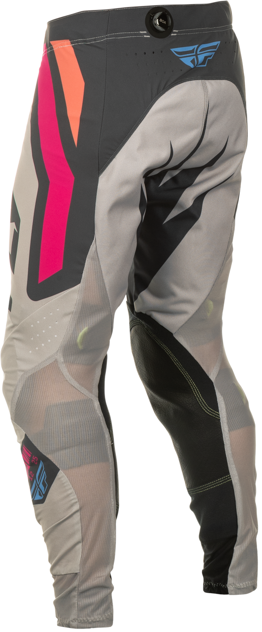 Fly Racing Lite Vice Pants Light Grey/Pink/Coral Size 30