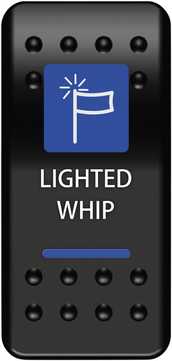 Moose Offroad Rocker Switch with Lighted Whip - Model WHP-PWR