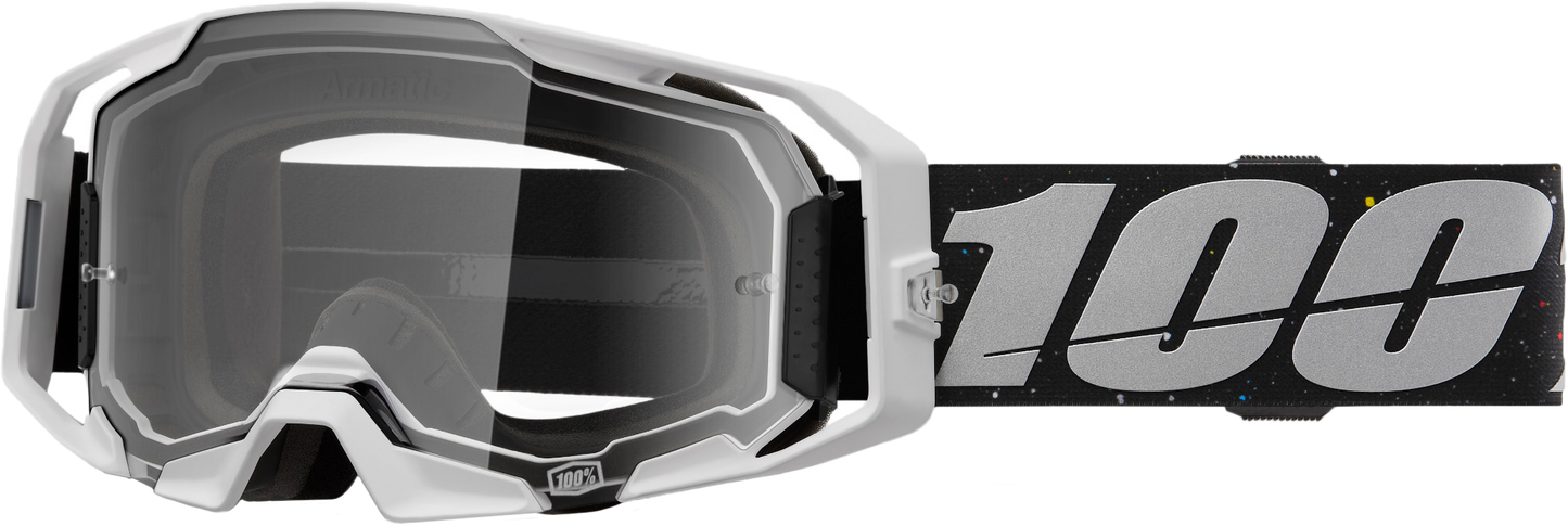 100-Percent Armatic Goggle with Rapidracer Clear Lens - Advanced MX Eyewear for Superior Vision and Comfort