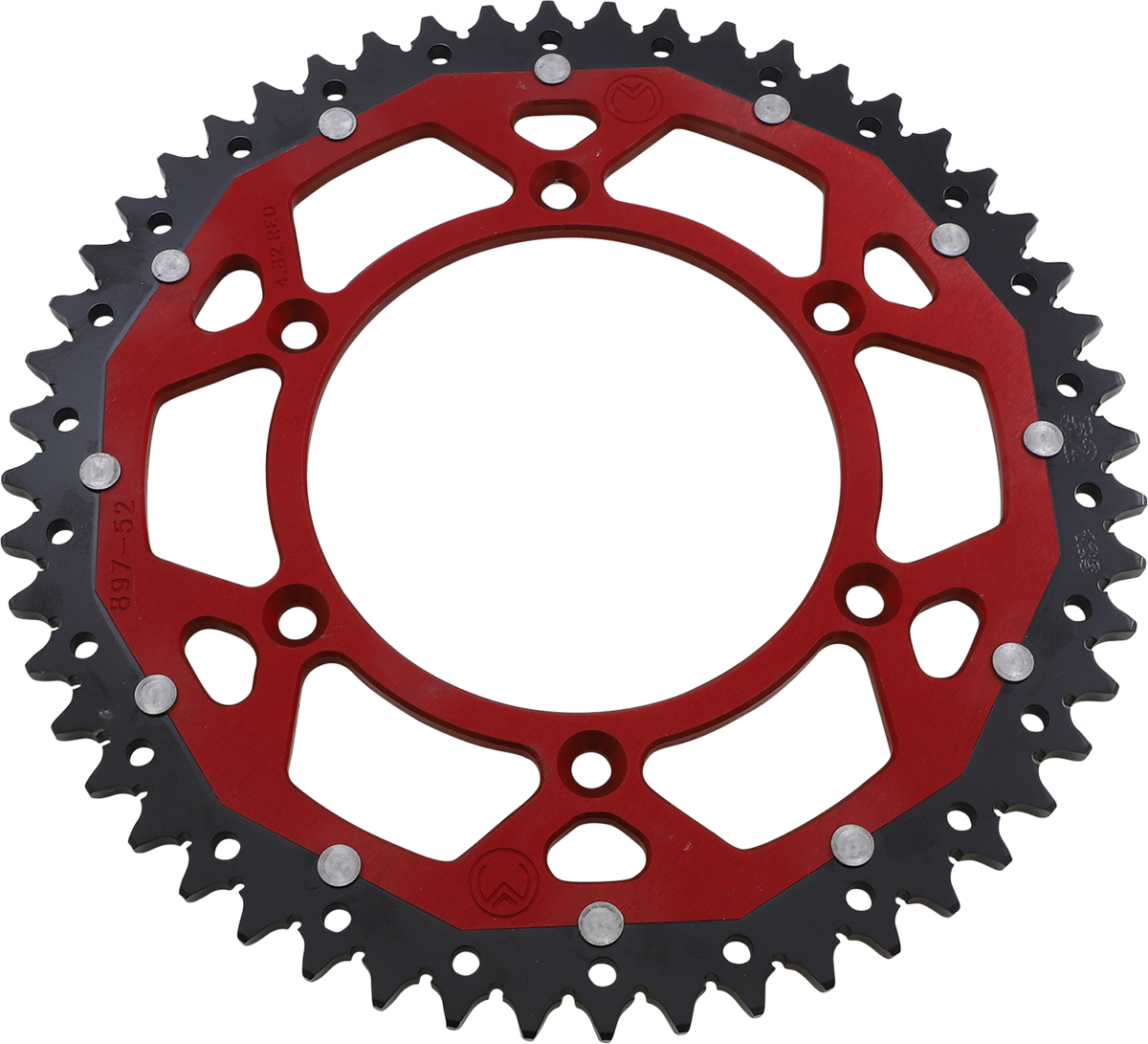 MOOSE OFFROAD Dual Sprocket - 52 Tooth - Red for Gas Gas 1210-897-52-13X