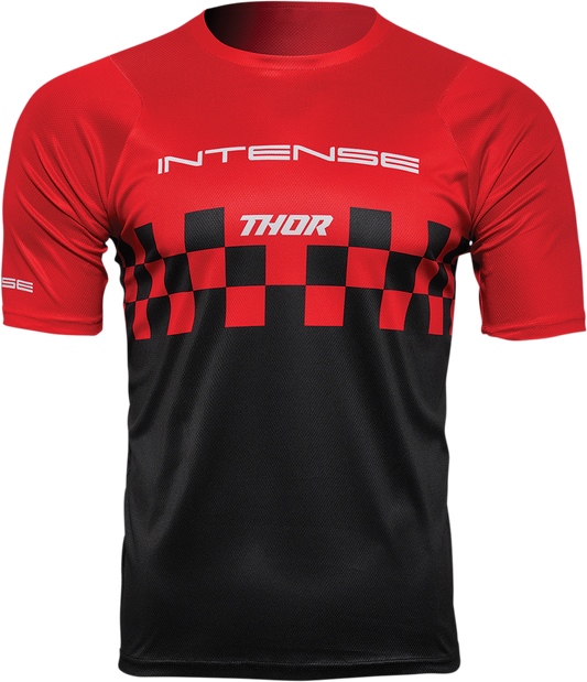 THOR Intense Assist Chex Short-Sleeve Jersey - Red/Black, Medium - Part 5120-0140
