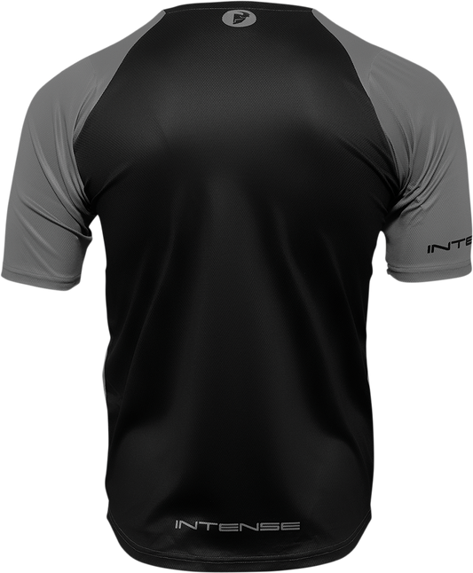 THOR Intense Assist Dart Short-Sleeve Jersey for MTB and e-MTB - Gray/Black, 2XL (Part #5120-0161)