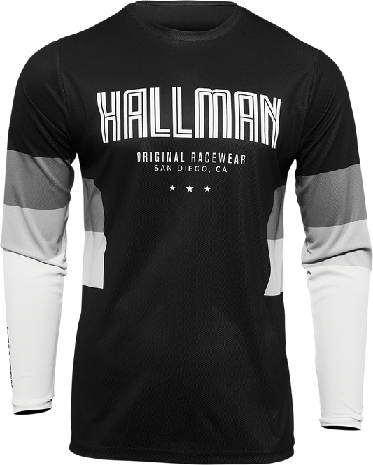 THOR Hallman Differ Draft Jersey 3XL - Black and White, Part 2910-6611