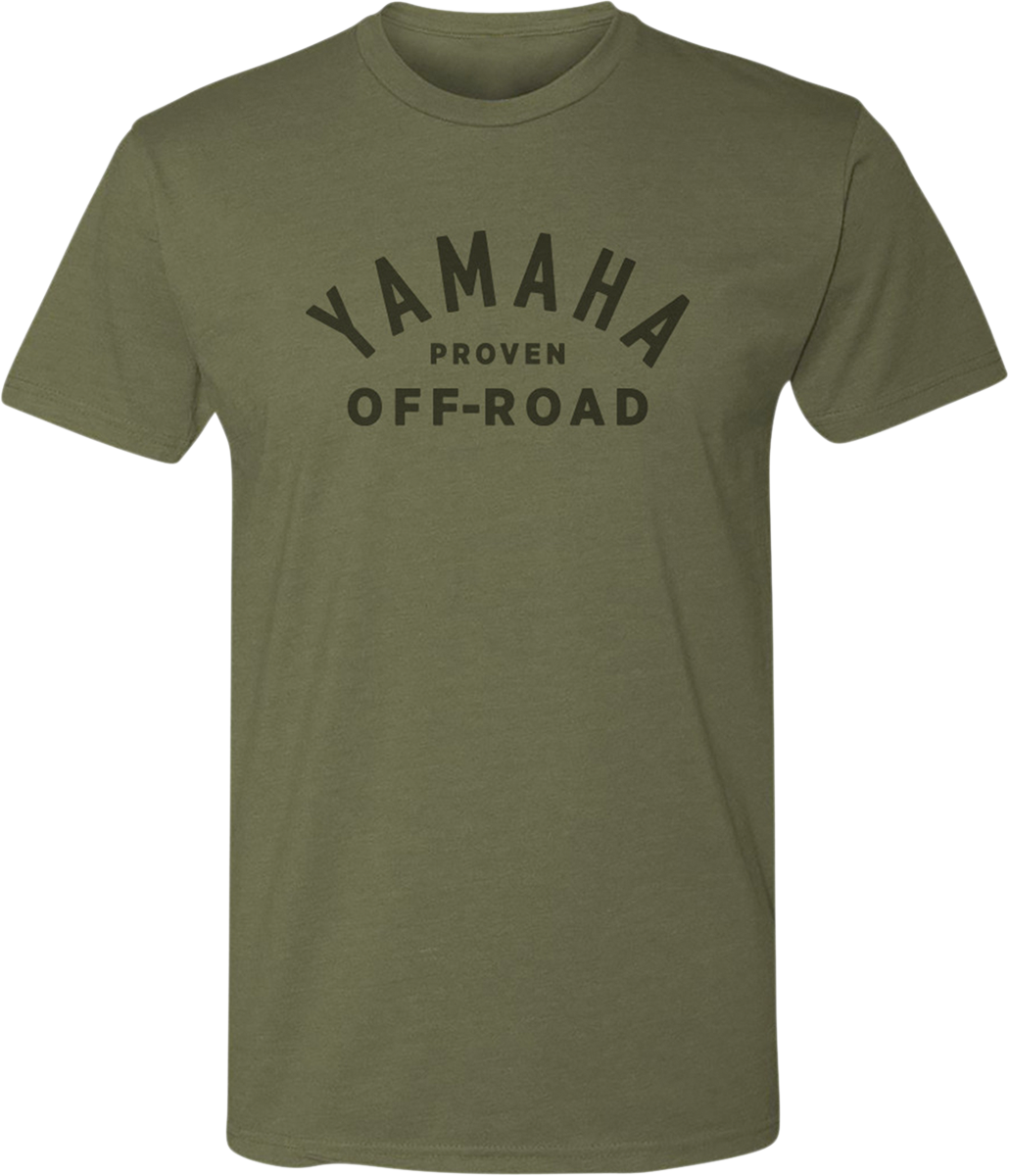 Yamaha Proven Off-Road T-Shirt by Yamaha Apparel - Olive Green, Small