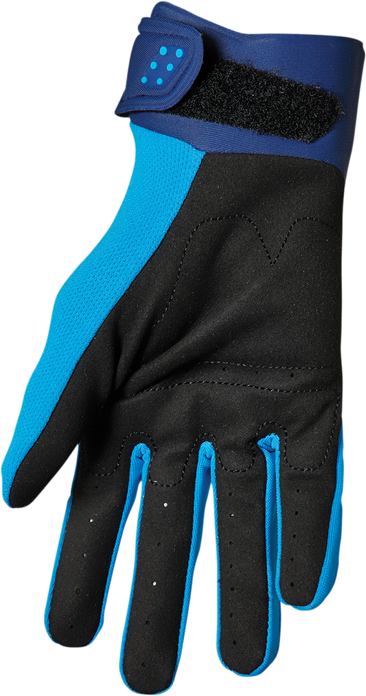 THOR Youth Spectrum Gloves 3332-1602 – Blue/Navy, 2XS