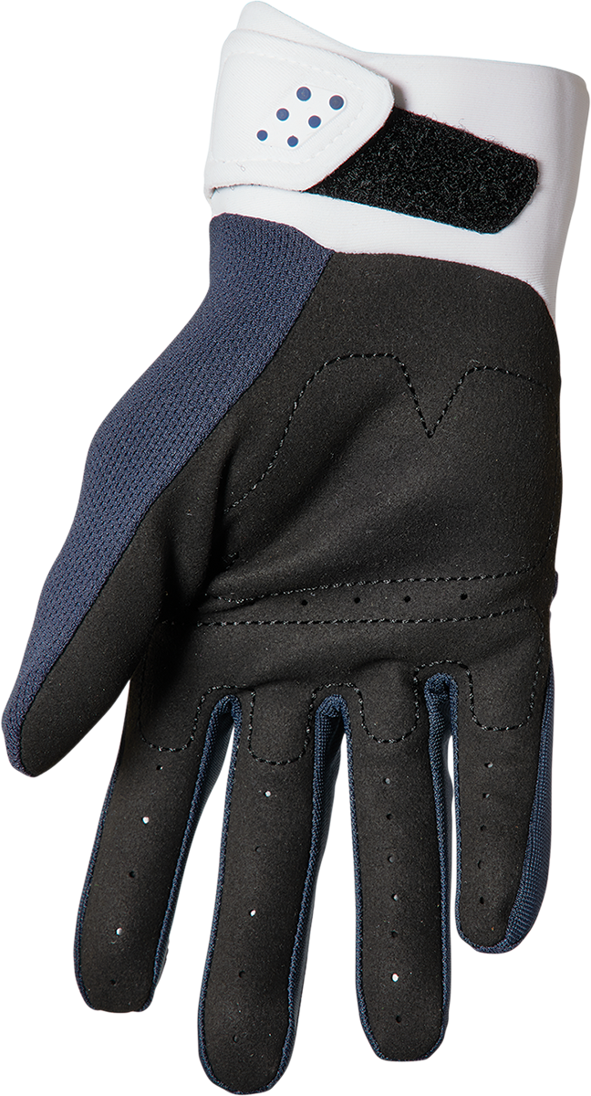 THOR Women's Spectrum Gloves - Midnight/White, Large (Part No. 3331-0213)
