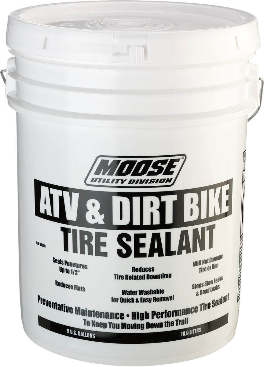 Moose Offroad Tire Sealant Pail 60730 – 5 Gallons for ATV and Utility Tires