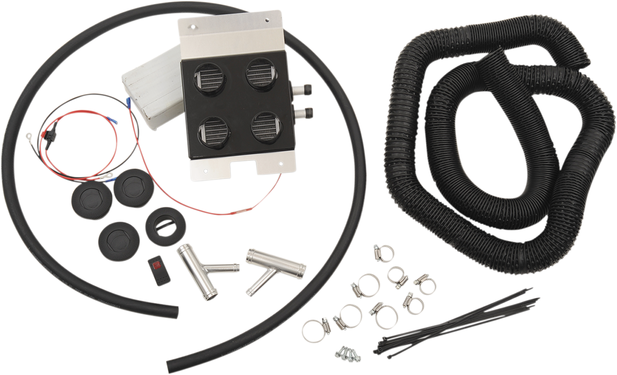 MOOSE OFFROAD UTV Cab Heater - Polaris Z4125, 12V Universal Kit for UTVs with Radiator Hoses