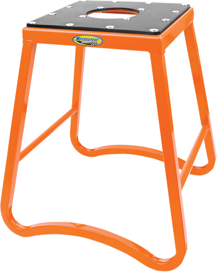 Motorsport Products SX1™ Stand - Orange Model 96-2106 with Oil-Resistant Rubber Top