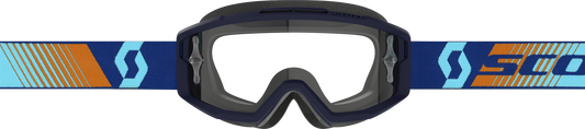 Scott Split OTG Goggle Royal Blue Orange Clear Works – Prescription-Friendly Ski and Snowboard Goggles