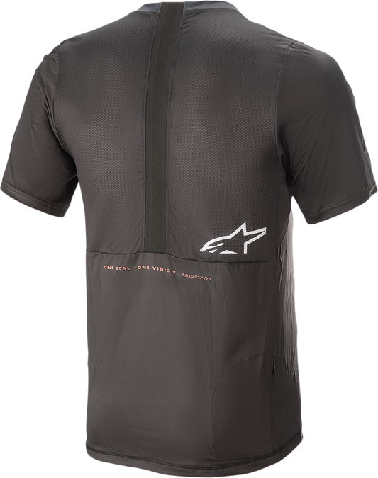 Alpinestars Alps 6.0 V2 Short-Sleeve Jersey - Black/Coral, Medium (Part #1763921-1793-MD)