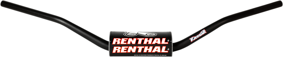 RENTHAL Fatbar™ Handlebar 843 - Flat Track 130 - Black (Part Number: 843-01-BK)