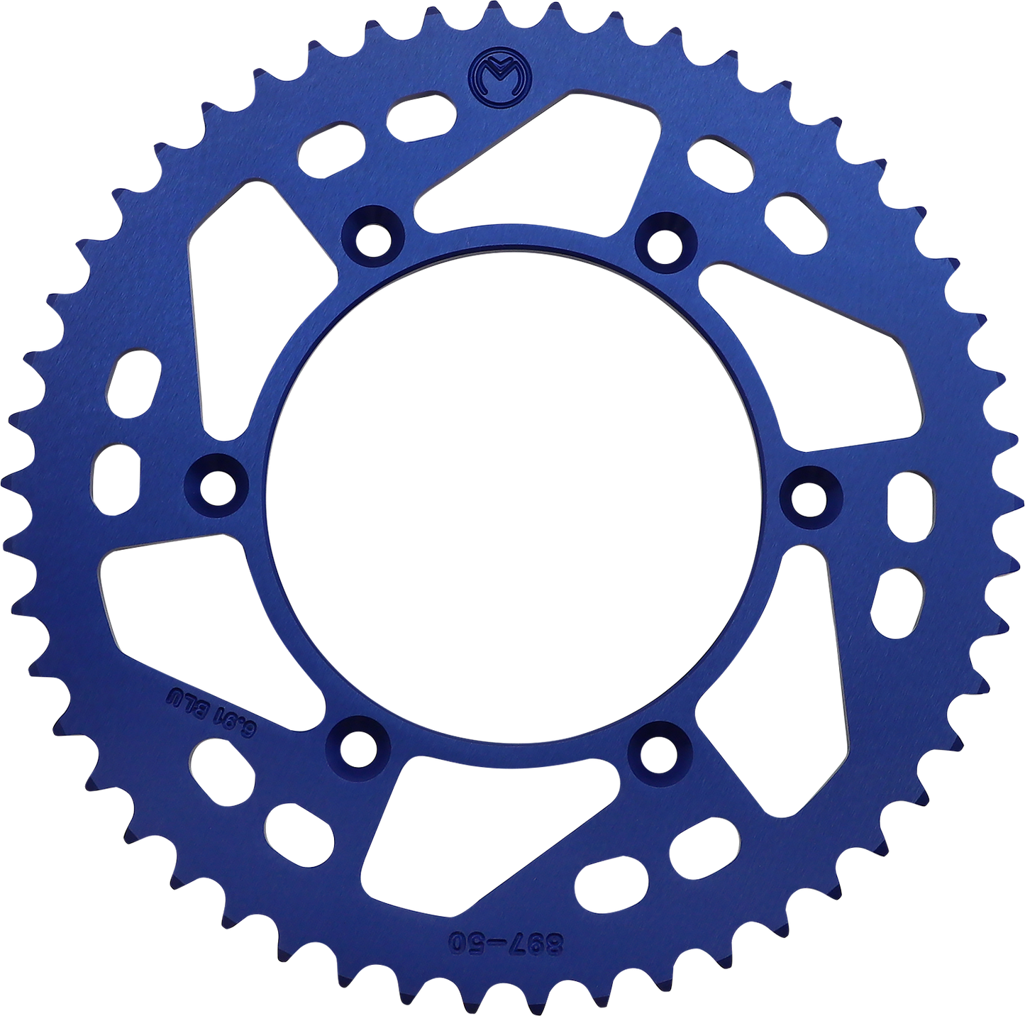 MOOSE OFFROAD Rear Sprocket - Aluminum - 50 Tooth - Blue for Husaberg, Husqvarna, KTM – Part 1211-897-50-12