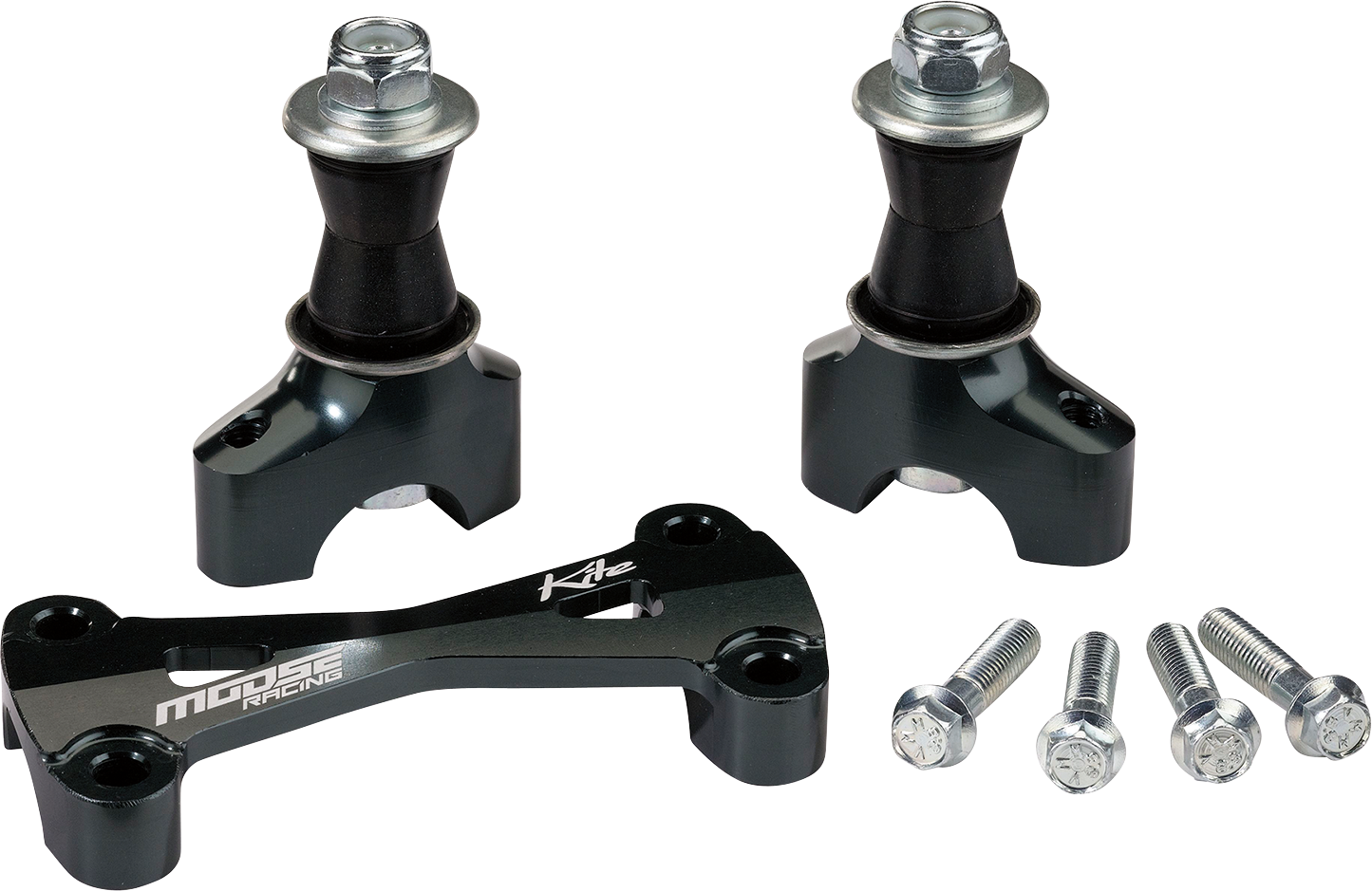 Moose Offroad MX/EN Risers with 35mm Bar Mount - Black (Part #10.331.F.AN)