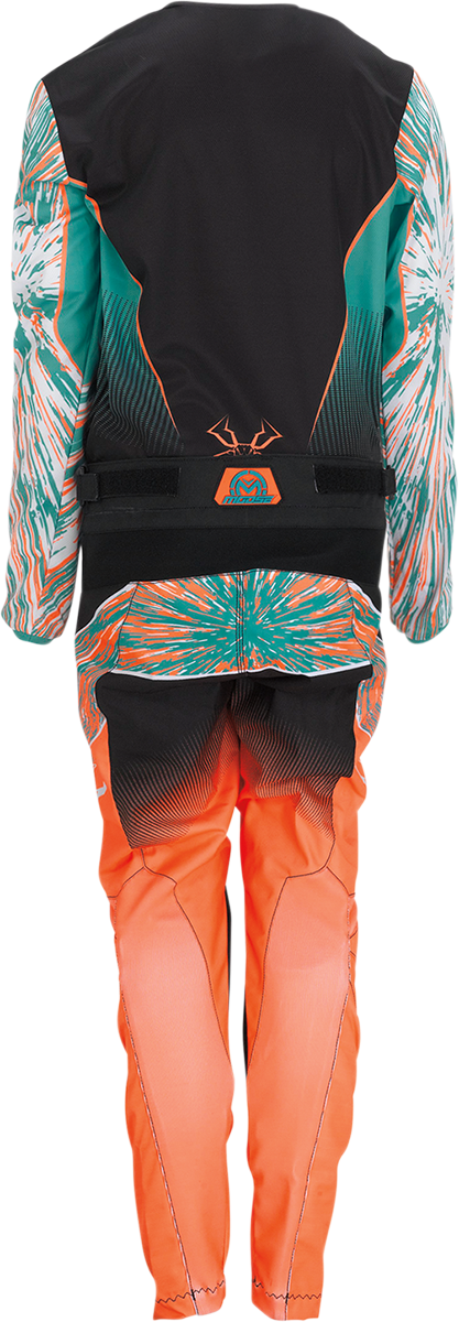 Moose Offroad Youth Agroid Pants - Teal, Orange & Black - US 28, Part #2903-2260