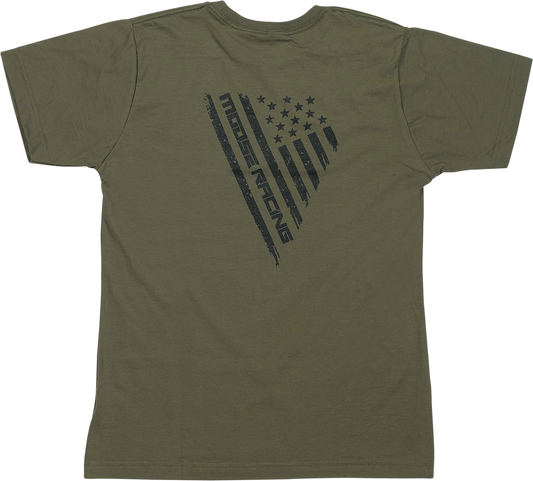 Moose Offroad Youth Salute T-Shirt – Olive, Part Number 3032-3694
