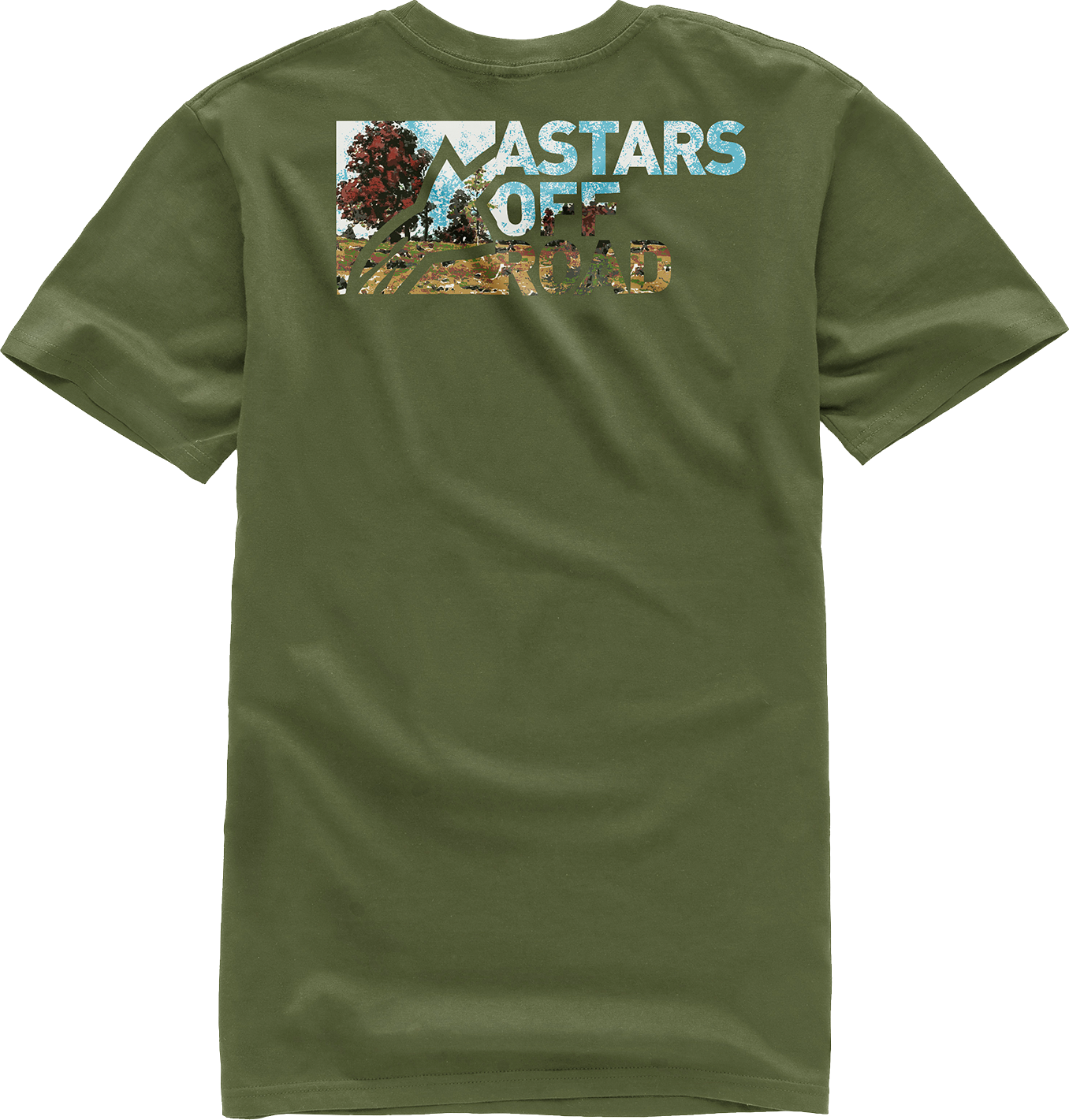 Alpinestars Painted T-Shirt - Military Green - 2XL (Part No. 1232-722246902X)
