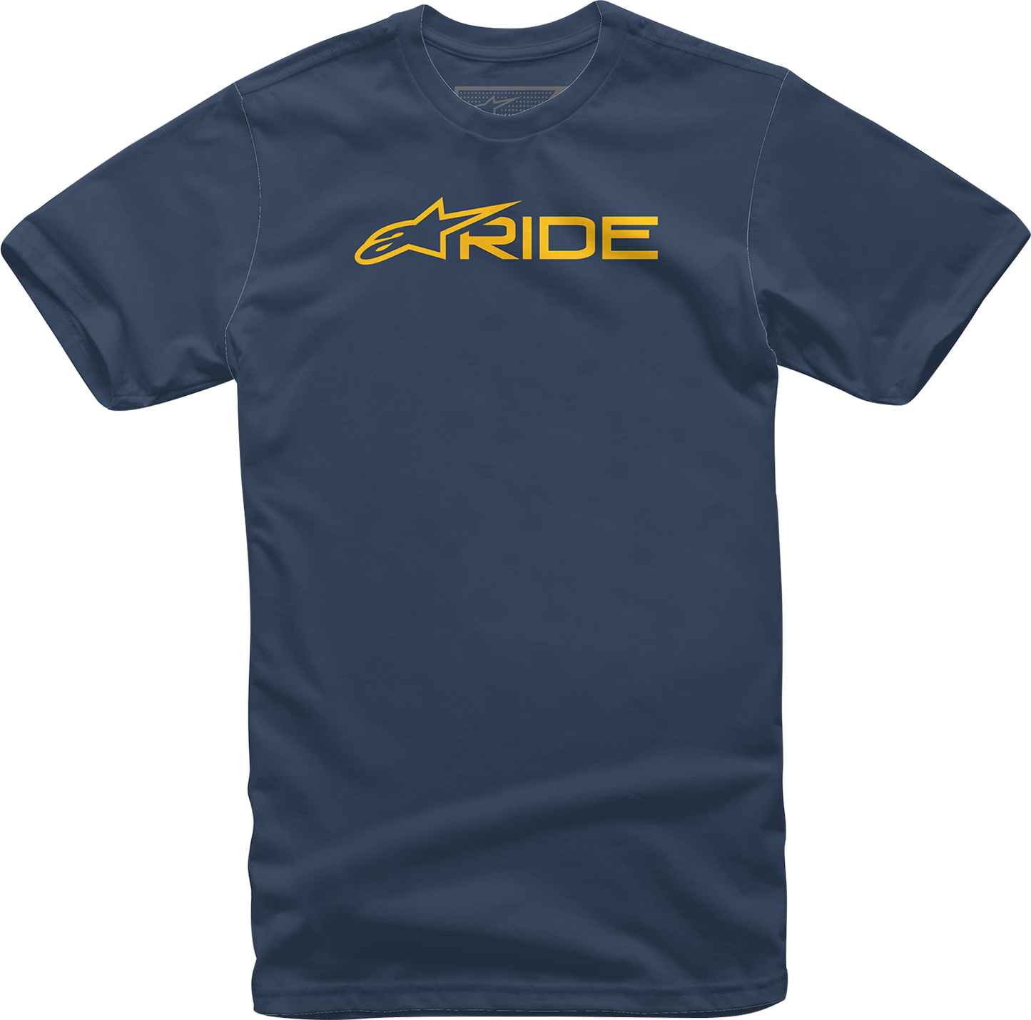 Alpinestars Ride 3.0 T-Shirt - Navy/Gold - Large (Part #1232-722007059L)