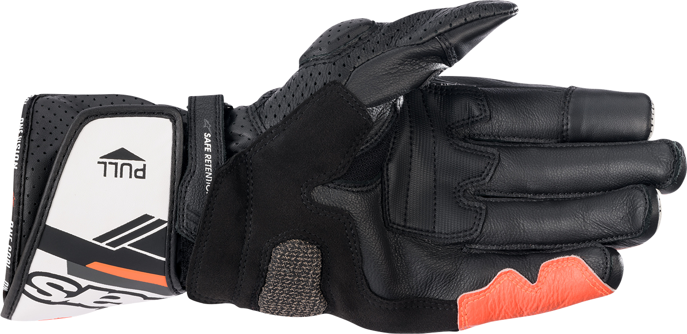 Alpinestars SP-8 V3 Gloves – Black/White/Fluo Red, Large