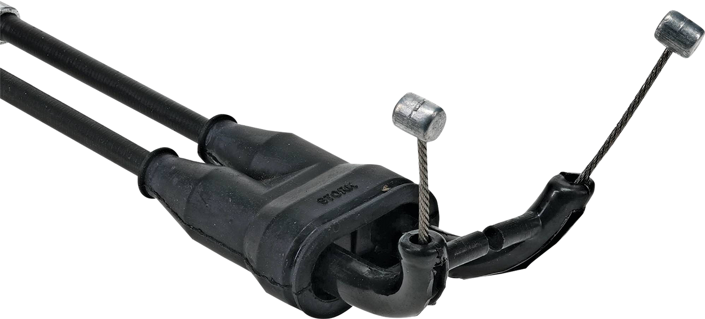 MOOSE Offroad Black Vinyl Throttle Cable 45-1273 for Honda - Stock Length