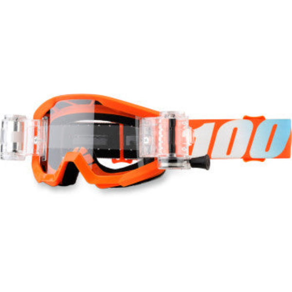 100% Youth Strata JR Mud Goggle Orange 50520-006-02