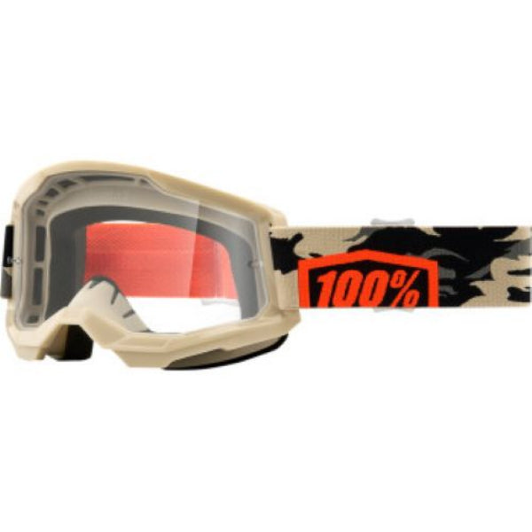 100-Percent Strata 2 Goggle Kombat w/Clear Lens 50421-101-10