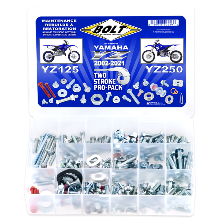 BOLT Propack YZ125/250 '02-'21 Engine and Frame Restoration Kit