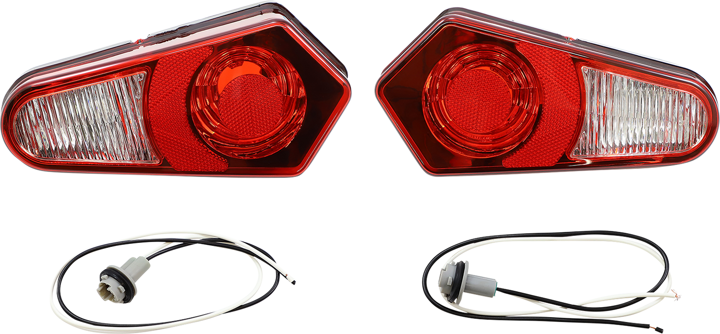 Moose Offroad Polaris Taillight 100-3452-PU - Halogen Replacement for Stock Taillights