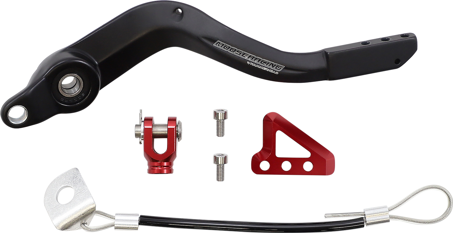 MOOSE OFFROAD Brake Pedal for Beta 82-0802-21-10 – Durable CNC Machined Aluminum with Adjustable Tips and Stainless Steel Components