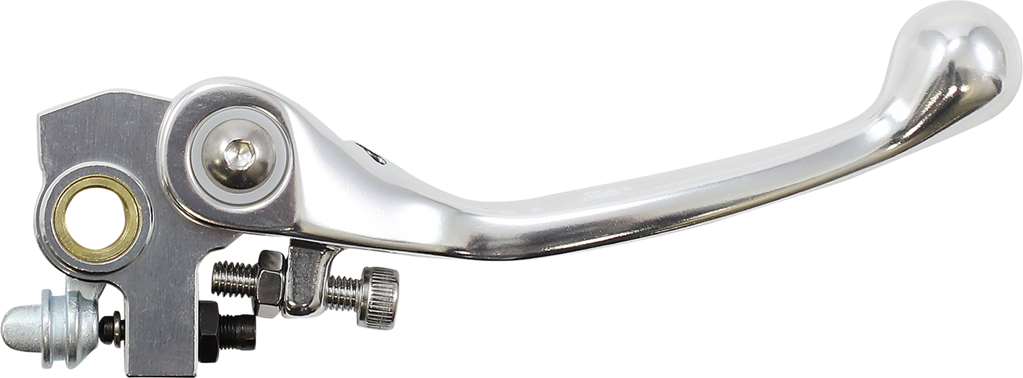 Moose Offroad Flex FG Forged 6061-T6 Brake Lever for Enhanced Durability and Custom Fit - Silver H07-1909BS