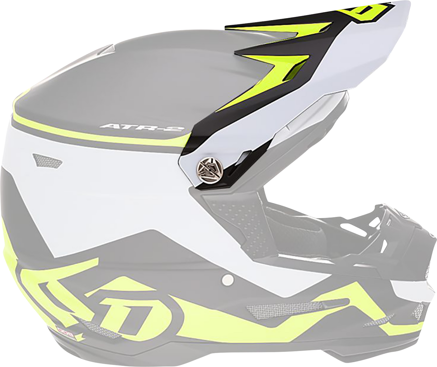 6D Helmets ATR-2 Visor - Drive Neon Yellow (Part Number 72-6097)